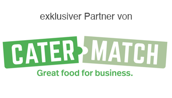 Die Abbildung zeigt das Logo von Cater Match, einem Catering-Service-Partner von Bleibtreu Catering Berlin.